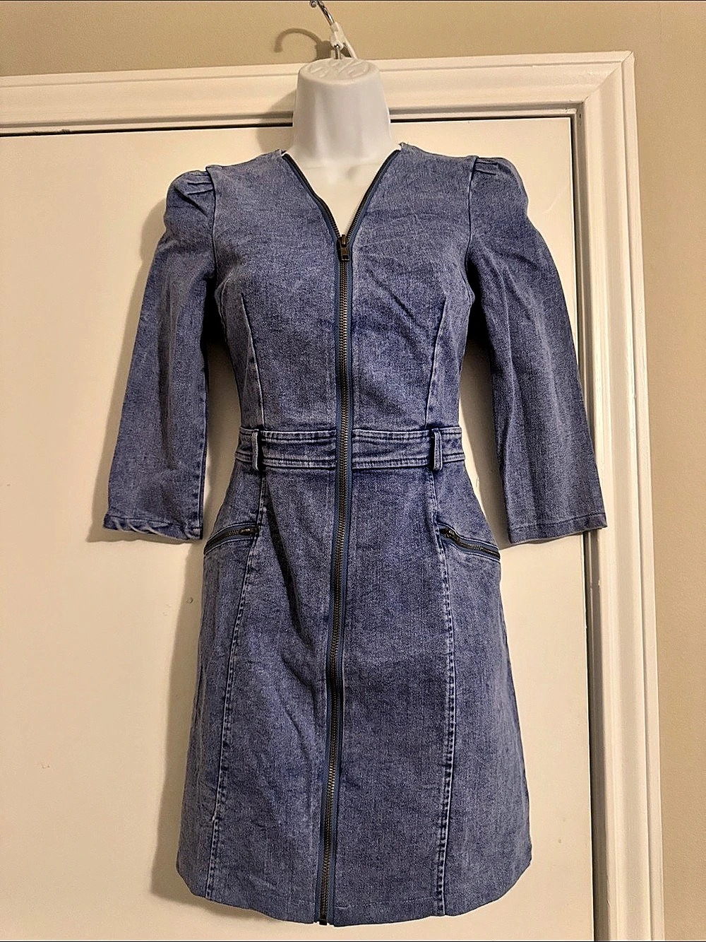Denim-Look Dress
